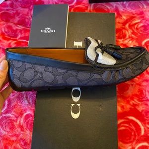 Coach Moira Sig Jacq Loafer - Black/Gray